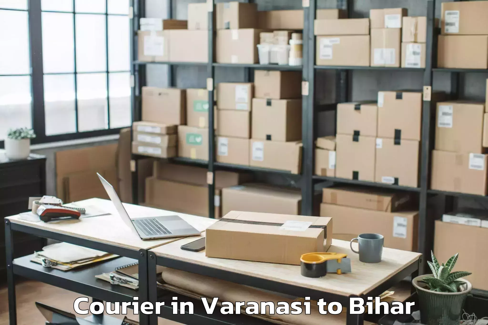 Top Varanasi to Bairgania Courier Available